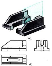 Рис. 209. Построение фронтального разреза