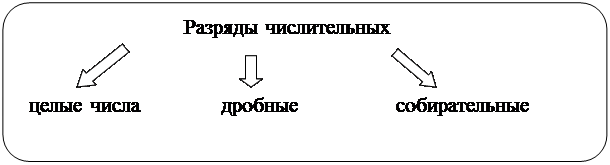 Скругленный прямоугольник:                              Разряды числительных
                                                               
целые числа               дробные                  собирательные



