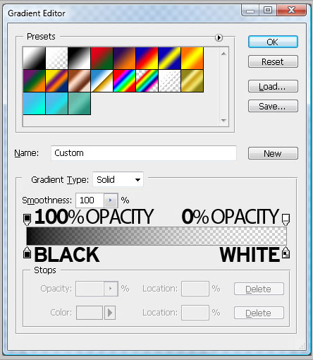 gradient editor