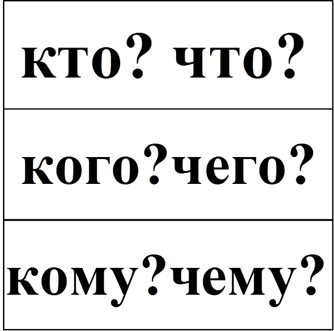 кто? что? ,кого?чего? ,кому?чему? 