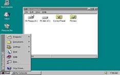 4. Windows 95. Под кодовым названием Чикаго, Windows 95 получила графическую оболочку, поддержку интернета, а также технологию Plug and Play (включи и играй). Теперь подключать новое оборудование стало гораздо проще.