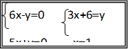 6х-у=0 3х+6=у
5х+у=0 х=1