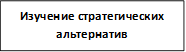 Изучение стратегических альтернатив