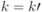 k=k \prime