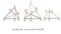 Картинки по запросу высоты треугольника