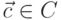 \vec c \in C