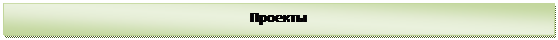 Надпись: Проекты