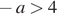  минус a боль­ше 4
