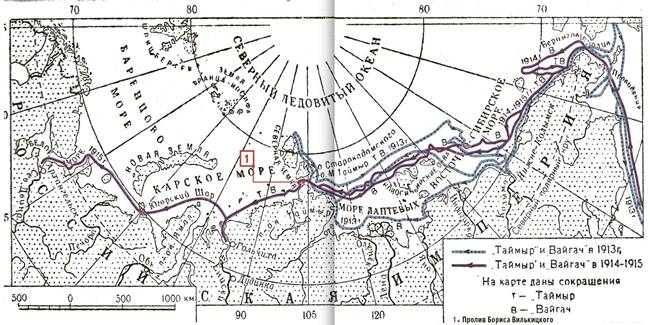 Экспедиция брусилова в арктику карта