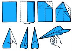 Как сделать самолётик из бумаги. Игрушки для мальчиков своими руками.