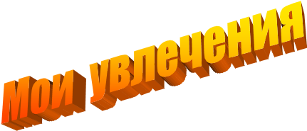 Мои  увлечения