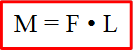 М = F • L