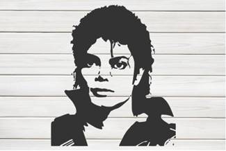 Портреты черной ручкой Майкл Джексон