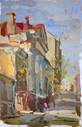 Vyacheslav Korolenko, Arkhipova Street, gouache | Художественная ...