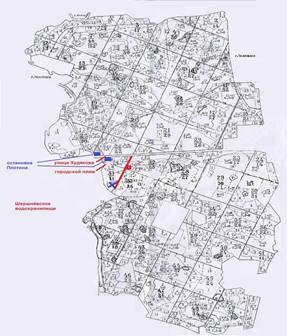 Челябинский городской бор карта