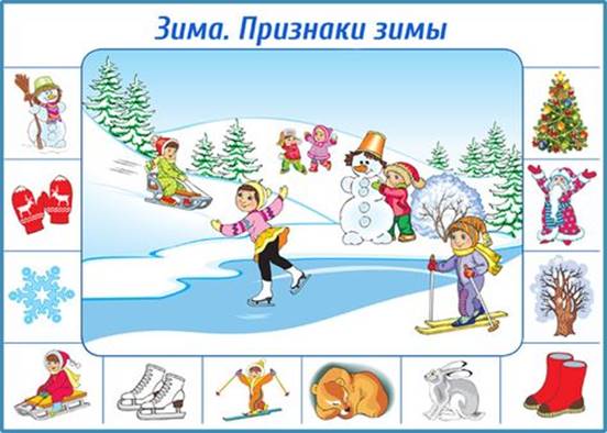 ÐŸÐ»Ð°ÐºÐ°Ñ‚ Ð´Ð»Ñ Ð´Ð¾ÑˆÐºÐ¾Ð»ÑŒÐ½Ð¸ÐºÐ¾Ð². Ð—Ð¸Ð¼Ð°. ÐŸÑ€Ð¸Ð·Ð½Ð°ÐºÐ¸ Ð·Ð¸Ð¼Ñ‹