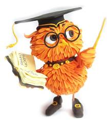 Фигурка маленькая "Сова с книгой" (апельсиновый, рыжий, оранжевый) –  заказать на Ярмарке Мастеров – 2RD0ZRU | Мягкие игрушки, Москва