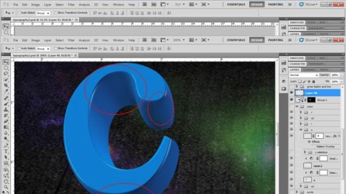 Создание красочного текстового 3d эффекта в Фотошоп