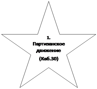 5-конечная звезда: 1. Партизанское  движение

(Каб.30)


