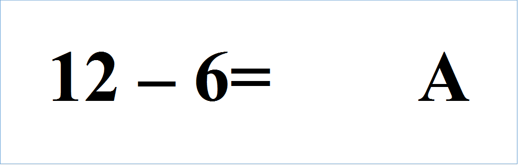 12 – 6=        А

