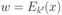 w=E_{k'}(x) 