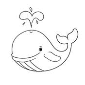 рисунков кита для детей