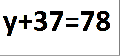 у+37=78