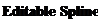 Text Box: Editable Spline 