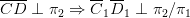 \overline{CD}\perp\pi_2\Rightarrow\overline{C}_1\overline{D}_1\perp\pi_2/\pi_1