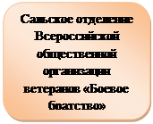 Скругленный прямоугольник: Сальское отделение  Всероссийской общественной организации ветеранов «Боевое братство»