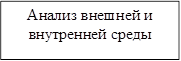 Анализ внешней и внутренней среды