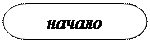 Блок-схема: знак завершения: начало 