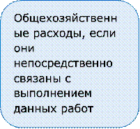 Общехозяйственные расходы, если они непосредственно связаны с выполнением данных работ

