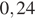 0,24