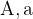 \rm A, a