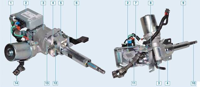 Рулевая колонка с электроусилителем рулевого управления Лада Гранта (ВАЗ 2190)