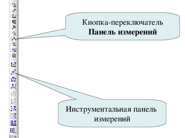 Кнопка-переключатель Панель измерений Инструментальная панель измерений 