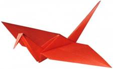 Схема оригами "Журавлик"