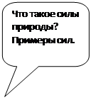 Скругленная прямоугольная выноска: Что такое силы природы? Примеры сил.