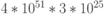 4*10^{51} * 3*10^{25}
