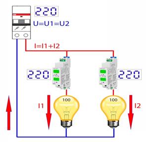 последовательная схема подключения электроприемников и потребителей в сеть 220В
