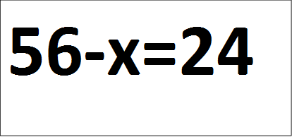 56-х=24