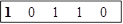 1	0	1	1	0