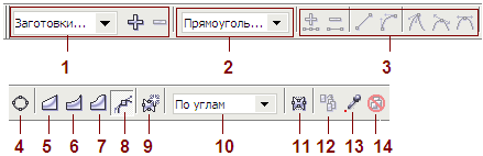 Панель интерактивных инструментов, а также панель атрибутов инструмента Interactive Envelope и соответствующее пристыковываемое окно
