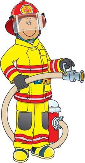 Картинки по запросу firefighter clipart