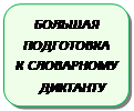 Скругленный прямоугольник: БОЛЬШАЯ
ПОДГОТОВКА
К СЛОВАРНОМУ ДИКТАНТУ

