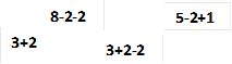 8-2-2,3+2-2,5-2+1,3+2