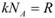 Формула Связь постоянной Больцмана, постоянной Авогадро и универсальной газовой постоянной