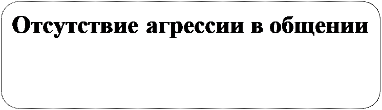 Скругленный прямоугольник: Отсутствие агрессии в общении