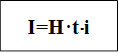 I=H·t×i